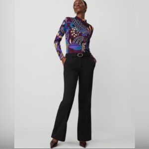 NWT Ann Taylor Black Belted Boot Pant